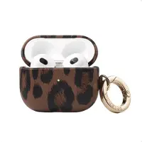Selencia Sabi Hülle Panthermuster Apple Airpods 3 - Mocha Brown