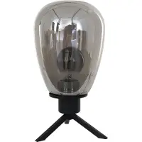 Steinhauer Tischleuchte Reflexion, Ø 15 cm, Höhe 28 cm, schwarz