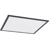 LINDBY LED-Panel Nelios, 62 x 62 cm, 4.000K, schwarz, Metall