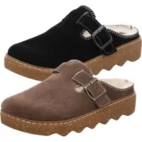 Rohde Damen Hausschuhe Leder Pantoffeln Foggia 6123, Größe:39 EU, Farbe:Schwarz