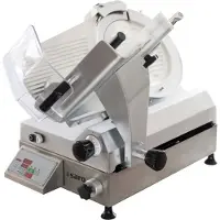 Saro Automatische Aufschnittmaschine F-350, Hochleistungs-Schneider mit Edelstahlbasis und präziser Schnittsteuerung, Maße (L x B x H): 990 x 670 x 730 mm