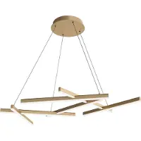 Maytoni MOD016PL-L75MG3K, LED, 3000 K, 3500 lm, IP20, Gold