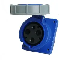 SEZ Einbausteckdose schräg 63A/3P 230V IP67 Anbausteckdose 4624