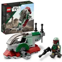 LEGO 75344 Star Wars Boba Fetts Starship – Microfighter Set, Modell aus Der Mandalorianer, baubares Spielzeug mit Flick-Shooter und verstellbaren Flügeln
