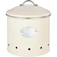 Wenko Metall Aufbewahrungsdose Nero Beige mit Löchern 18,7 x 21 cm