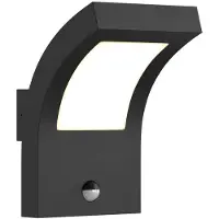 Arcchio LED-Außenwandleuchte Advik, anthrazit, IP54, Sensor