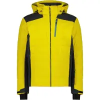 CMP Herren Skijacke mit Clima Protect und abnehmbarer Kapuze gelb 56