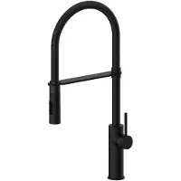 Paffoni Light - Spültischarmatur Professional mit flexiblem Arm, Schwarz matt LIG179NONO