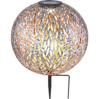 Globo Lighting Lighting Solarleuchte Metall silbergrau, LED