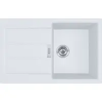 Franke Sirius 2.0 - Tectonite-Spüle S2D 611-78, 780x500 mm, Weiß 143.0613.581