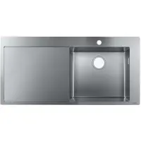 Hansgrohe 43306800 Einbauspüle 450 mit Abtropffläche