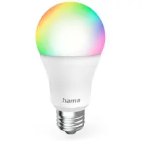 Hama Smart LED-Leuchtmittel klar E27 A60 WLAN Matter 9W RGBW