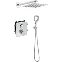 Novaservis Duschset Eco THERMOSTATIC CONCEALED CHROME SET ECO52RT