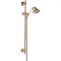 Novaservis Duschsets - Brausegarnitur Retro mit Stange, Handbrause, Brausenschlauch und Brausenhalter, Bronze KITRETRO,46