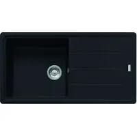 Franke Basis - Fragranit Küchenspüle BFG 611-62, 970x500 mm, schwarz matt 114.0661.511