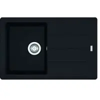 Franke Basis - Fragranit Küchenspüle BFG 611-78, 780x500 mm, schwarz matt 114.0661.513