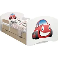 BDW Kinderbett, Doppelseitiges mit Schublade, Auto, 190/90