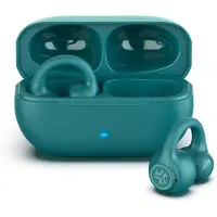 JLab Open Ear Earbuds, Manschetten-Design Clip-On-Kopfhörer, 21 Stunden Akkulaufzeit, Headphones Mit Bluetooth Multipoint, MEMS-Mikrofon, Mit App Anpassen
