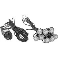 Eglo 98184 9-er Set SPINETOLI LED Außen-Stehleuchte 9x0,4W 10000x30mm Transparent Warmweiss IP65
