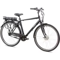 Tretwerk E-Bike "Mystic" Gr. 53, schwarz (schwarz matt), Elektrofahrräder, 53cm, 28 Zoll (71,12cm), E-Bike, Pedelec, Elektrofahrrad für Damen u. Herren