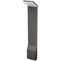 LUCANDE Nevio Außen Gartenleuchte Graphite - , NEVIO, Schwarz, für Terrasse, Metall, Modern