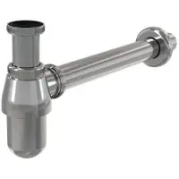 Alcadrain Flaschengeruchverschluss für die Waschbecken DN63 mit einer Überwurfmutter 5/4", Metall