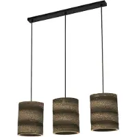 Ledvance Hängeleuchte Cylinder, 3-flammig, braun, Wellpappe