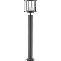 LUCANDE Wegelampe Berenike, 85 cm, dunkelgrau, Metall, GX53