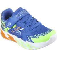 SKECHERS Flex-Glow Bolt Royal / Lime, Orange, And Silver Größe EU 34