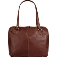 Piké Shopper PIKÉ "PIKÉ Damen echt Leder, Made in Italy", Damen, Gr. B/H/T: 38cm x 30cm x 13cm onesize, braun, Leder, beschichtet, glänzend, Taschen Shopper, echt Leder, Made in Italy