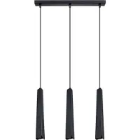 Sollux Hängeleuchte PRYSM 3L schwarz 3xG9 8W Stahl 120x5x45cm