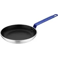 Hygiplas Aluminium Antihaft-Teflon Platinum Plus Bratpfanne mit Blauem Griff 24cm
