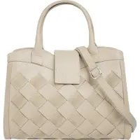Samantha Look Henkeltasche echt Leder, Made in Italy
