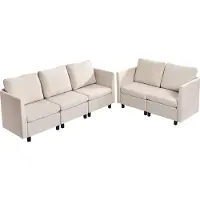 Vevor Ecksofa Eckcouch Schlafsofa mit verstecktem Stauraum
