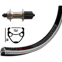 Exal Winora Xr-1 Sh Tiagra Qr Rennrad-hinterrad Silber 10 x 130 mm / Shimano/Sram HG Silber 10 x 130 mm