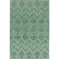 SchönesWohnen24 Outdoor Teppich BAHAMA Grün 80 x 250 cm