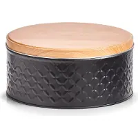 Zeller Dose "Scandi", Metall, schwarz, 2000 ml, Ø20 x 9,3 cm