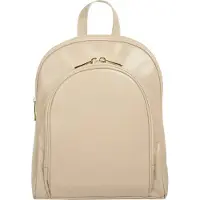 Cluty Cityrucksack , Damen, Gr. B/H/T: 30cm x 25cm x 12cm, onesize, beige, Leder, Rindsleder, unifarben, Rucksäcke Cityrucksack, echt Leder, Made in Italy
