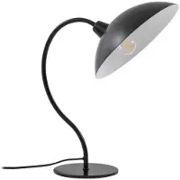 LUCANDE Tischleuchte Arvadon, schwarz, Metall, 42,75 cm hoch