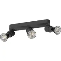 SLV 1008235 PURI 2.0 Basic, Wand- und Deckenaufbauleuchte, long, rund, 3 x max. 6 W GU10, schwarz
