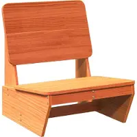 Syfax Gartenstuhl Wachsbraun 60x64x70,5 cm Massivholz Kiefer