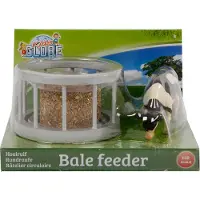 Kids Globe Van Manen Futterring mit rundem Ballen und Kuh im Maßstab 1:32