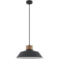 LINDBY Hängelampe Nefeli , dimmbar, schwarz, für Wohn- / Esszimmer, Metall, Vintage, Pendelleuchte