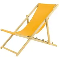 Sonstiges Liegestuhl gelb 2er Set klappbar aus Holz-mit Absicherungssystem Klappstuhl Klappliege Sonnenstuhl Strandstuhl Holzklappstuhl Gartenliegen Sonnenliege