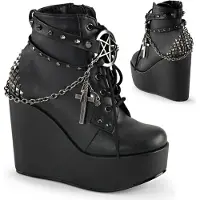 Demonia POISON-101 Damen Boots von DemoniaCult, Schwarz EU 38, US 8