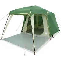 vidaXL Campingzelt mit Vorzelt 5 Personen Grün Wasserdicht
