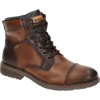 Pikolinos für Herren. M2M-8156C1 York braune Lederstiefeletten (47), Wohnung, Reißverschluss, Lässig, Kunstleder