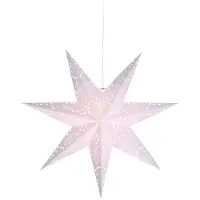 Star Trading Best Season Papierstern "Romantic Star" ca.54 x 54 cm, incl. Kabel, Farbe weiß, 236-16