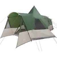 vidaXL Teepee Zelt für 8 Personen 8 Personen Grün