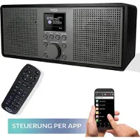 Xoro DAB 700 IR - WLAN Internet Radio mit UKW & DAB+, Spotify Connect, Bluetooth, USB Mediaplayer, 2x 10 W Stereo-Lautsprecher, Wecker, Farbdisplay